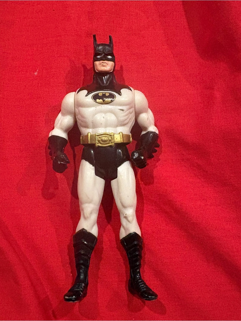 Kenner Batman Action Figure White Black Gold DC Comics, 5," 1990
